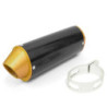 Exhaust Muffler Racing Black / Gold