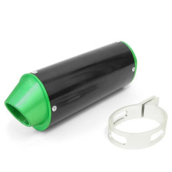 Exhaust Muffler Racing Black / Green