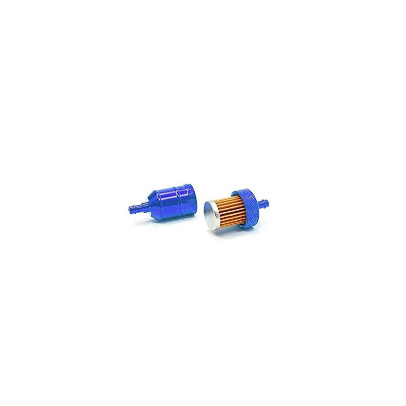 Fuel filter aluminum - Blue