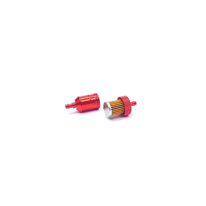 Fuel filter aluminum -Red