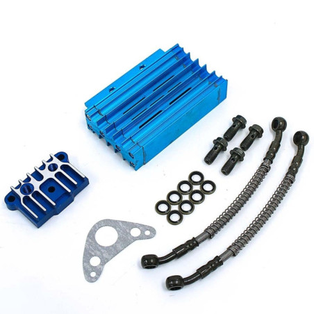 Pit bike Oil Cooler Kit - Blue Dirt Bike Mini Moto Cross