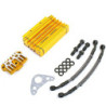 Pit bike Oil Cooler Kit - Gold Dirt Bike Mini Moto Cross