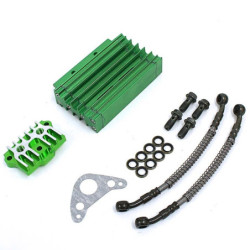 Pit bike Oil Cooler Kit - Green Dirt Bike Mini Moto Cross