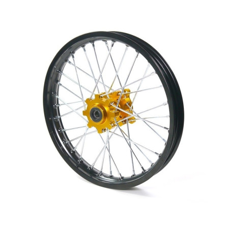 14" front aluminum rim - hub CNC - axle ø15mm