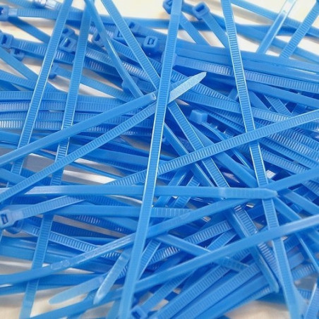 Collier de Serrage - 2.5x200mm - Bleu