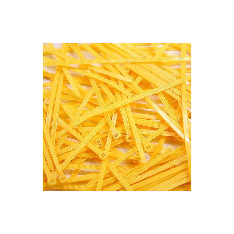 Collier de Serrage - 2.5x200mm - Jaune