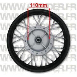 12" rear steel rim - drum