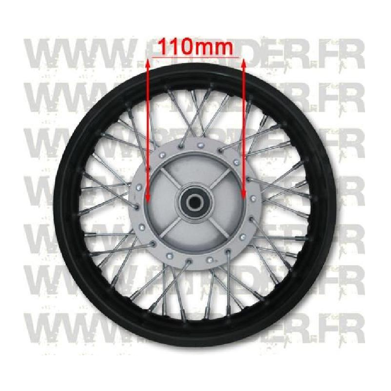 12" rear steel rim - drum