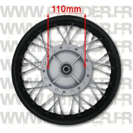 12" rear steel rim - drum