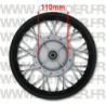 12" rear steel rim - drum