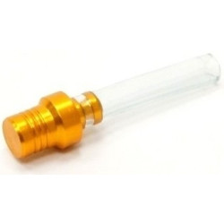 Tubo Respirador/Tampão Combustível Anodizado - Amarelo