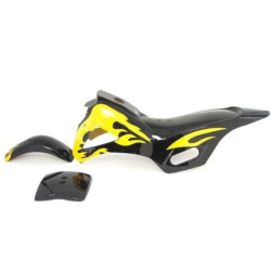 Mini Cross plastic Kit - Black / Yellow