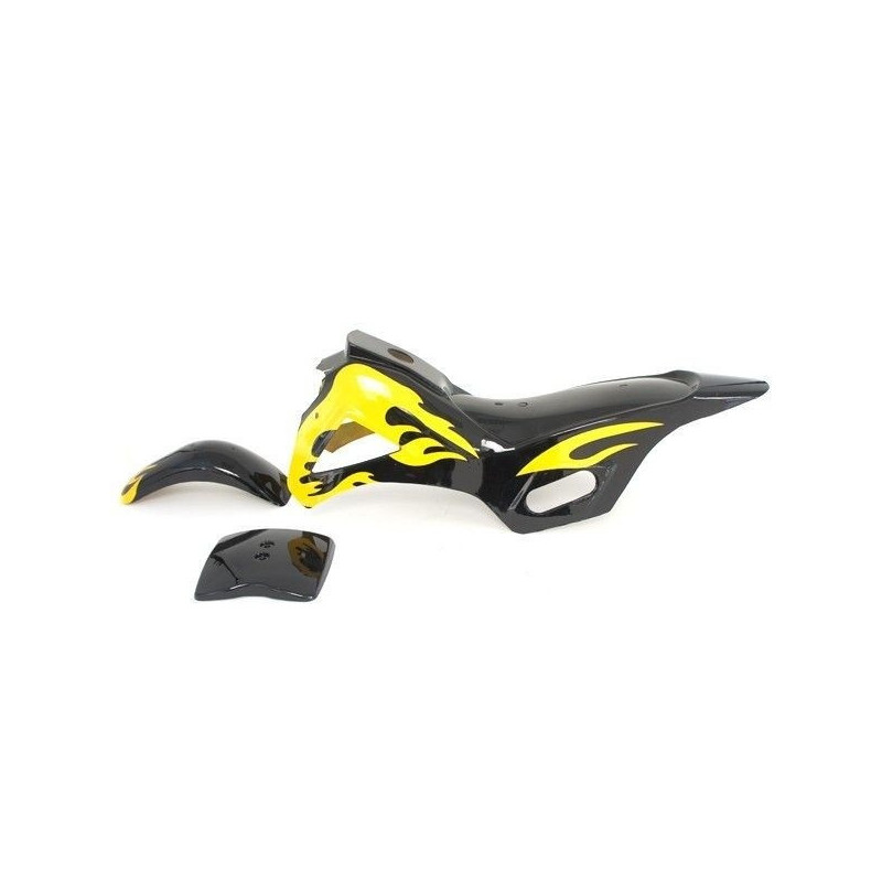 Mini Cross plastic Kit - Black / Yellow