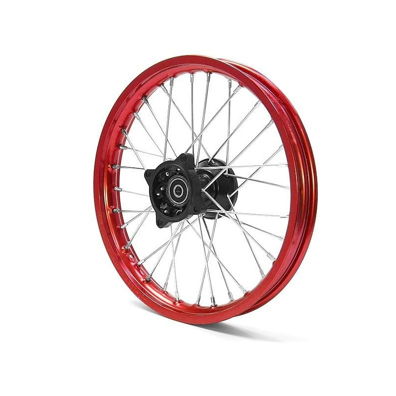 12" front aluminum rim Racing - Red axle ø12mm