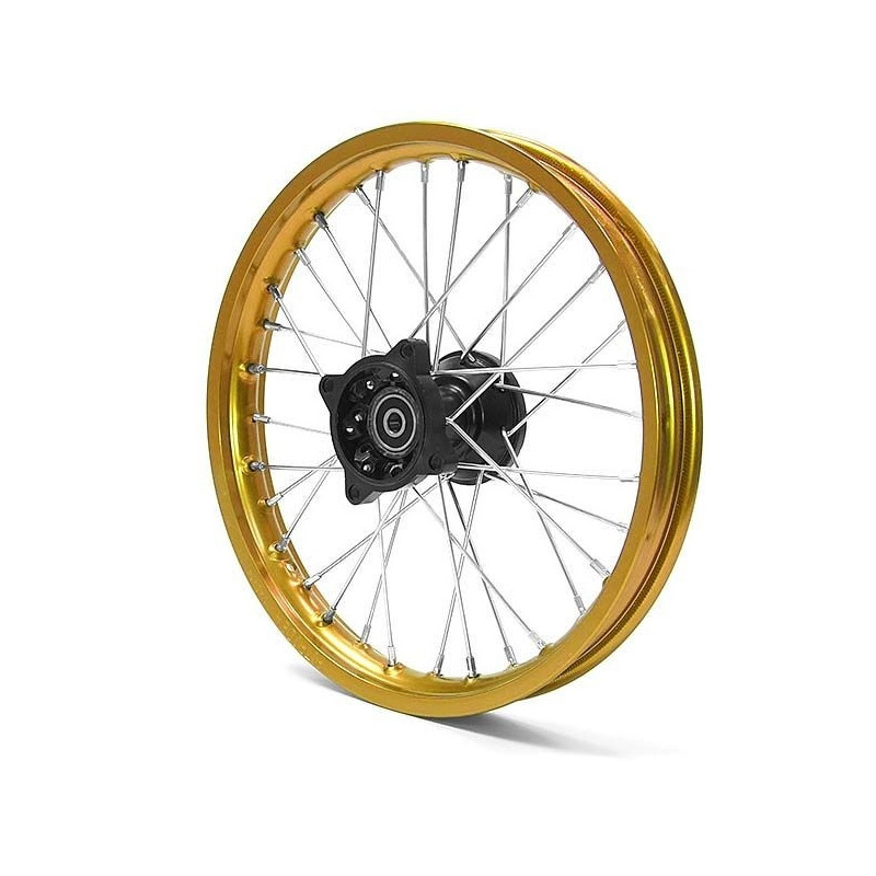 12" front aluminum rim Racing - Gold axle ø15mm