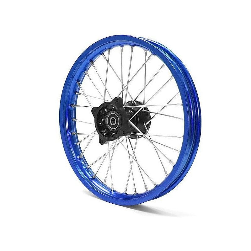 14" front aluminum rim Racing - Blue axle ø15mm