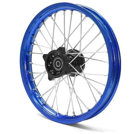 14" front aluminum rim Racing - Blue axle ø15mm