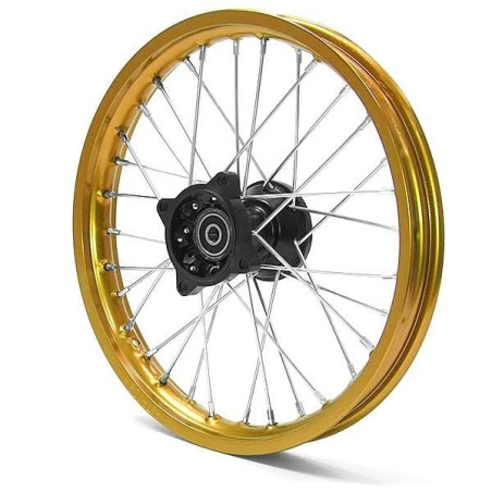 14" front aluminum rim Racing - Gold axle ø15mm