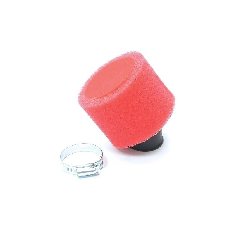 Filtro Ar ø38mm Curvo - Vermelho