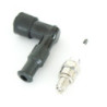 Spark plug Cap + Spark Plug - thread ø10mm
